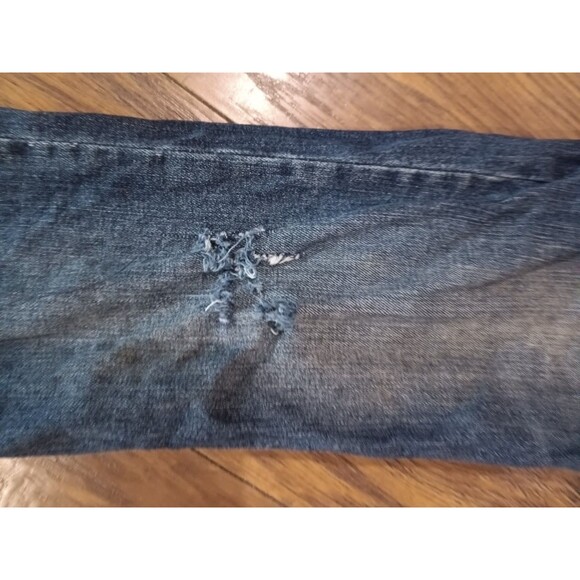 True Craft Flex Denim Blue Jeans Boys Size 12 Adjustable Waist Button Close - Picture 3 of 5